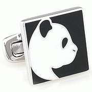 Panda lateral face cufflinks