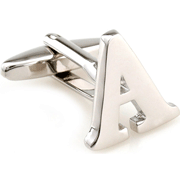 Slim letter A cufflinks
