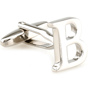 Slim letter B cufflinks - Click Image to Close