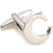 Slim letter C cufflinks