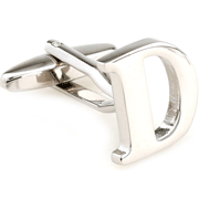 Slim letter D cufflinks - Click Image to Close