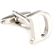 Slim letter D cufflinks