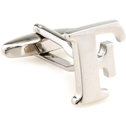 Slim letter F cufflinks