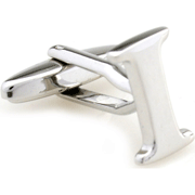 Slim letter I cufflinks