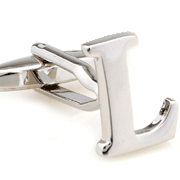 Slim letter L cufflinks