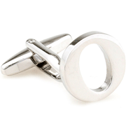 Slim letter O cufflinks