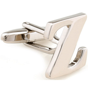 Slim letter Z cufflinks - Click Image to Close