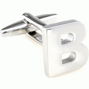 Bold letter B cufflinks - Click Image to Close