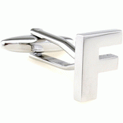 Bold letter F cufflinks - Click Image to Close