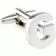 Bold letter G cufflinks - Click Image to Close