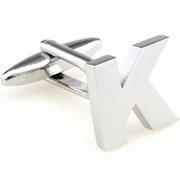 Bold letter K cufflinks - Click Image to Close