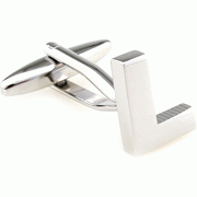 Bold letter L cufflinks - Click Image to Close