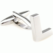 Bold letter L cufflinks
