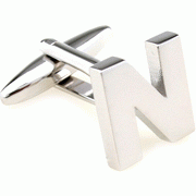 Bold letter N cufflinks
