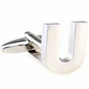 Bold letter U cufflinks