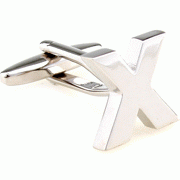 Bold letter X cufflinks