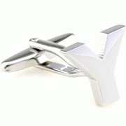 Bold letter Y cufflinks - Click Image to Close
